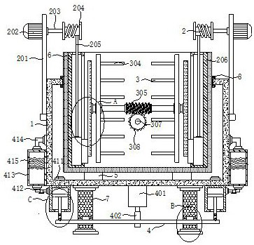 Grinding wheel heat preservation placing frame with good heat preservation effect