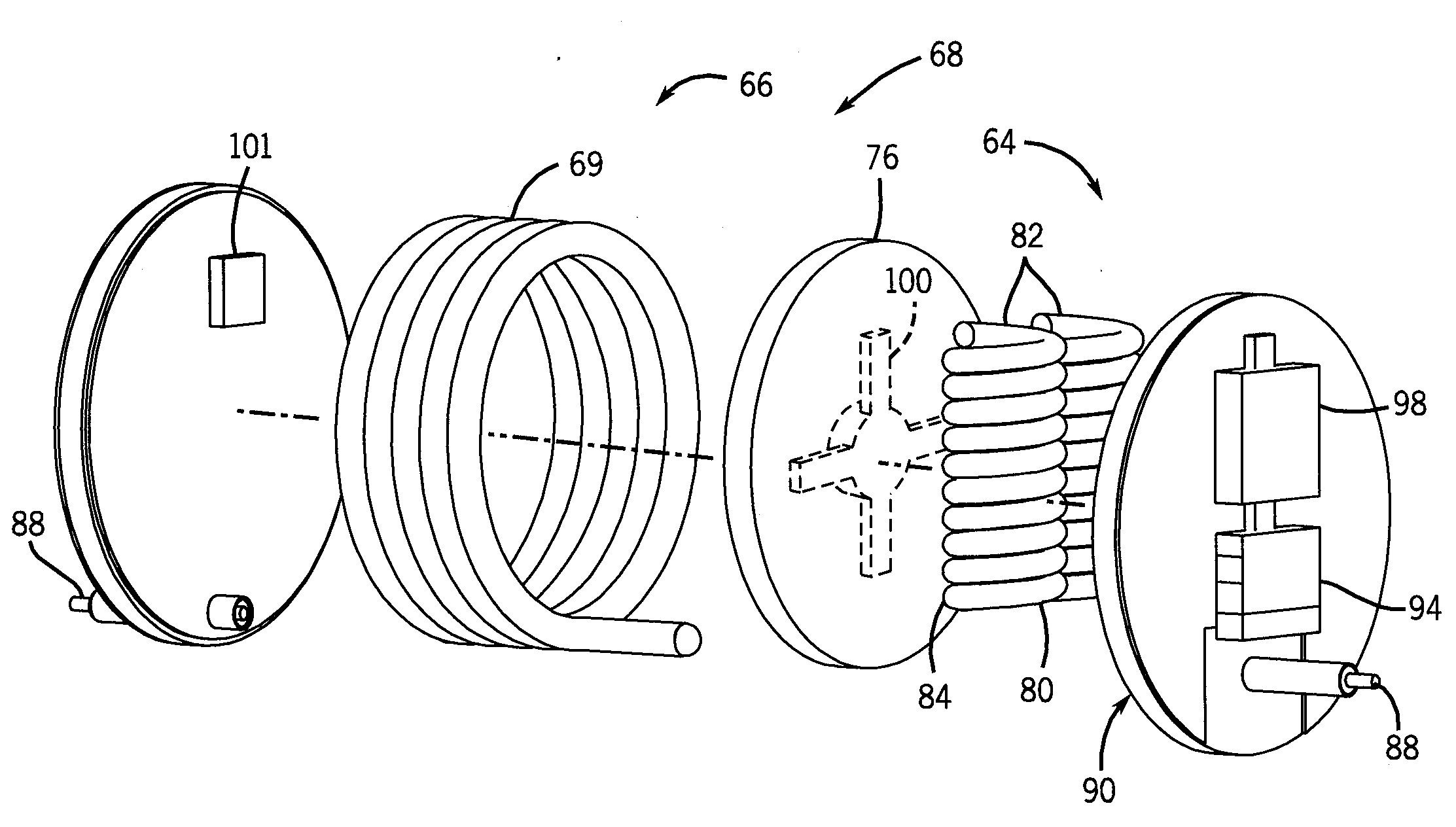 Integrated capacitor shield for balun in MRI receivers