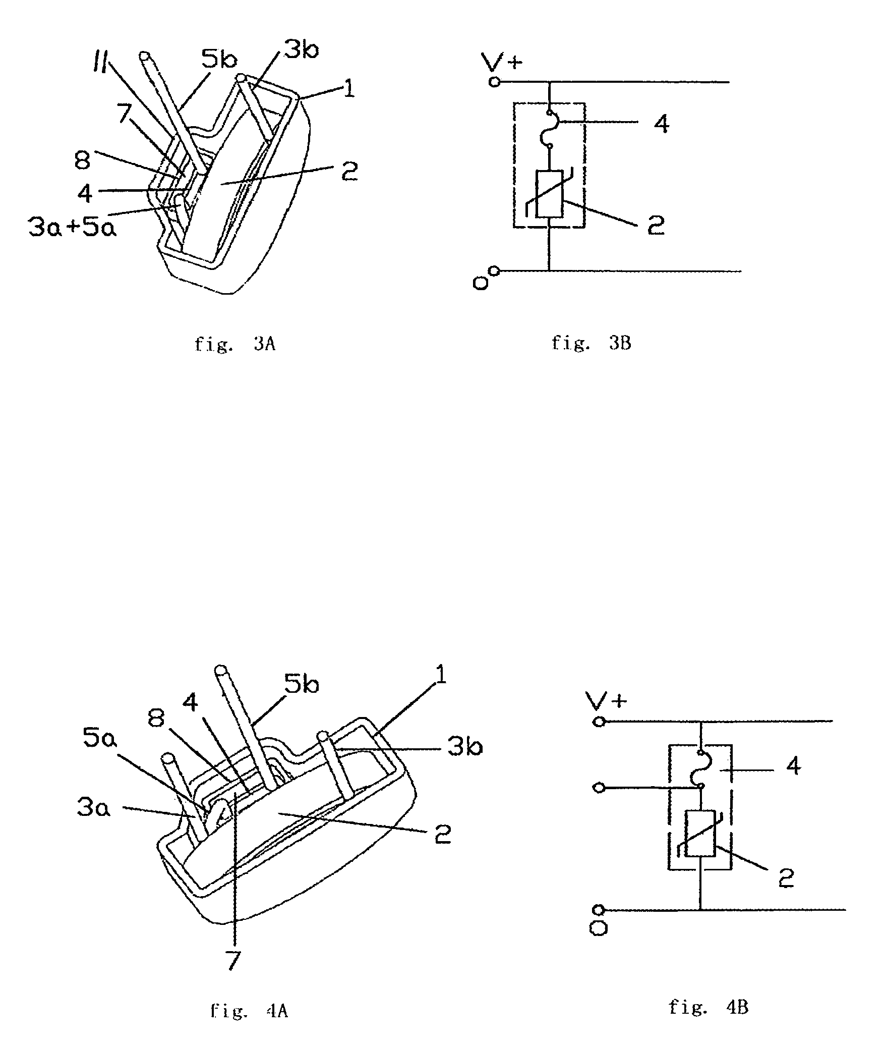 Electronic protection component