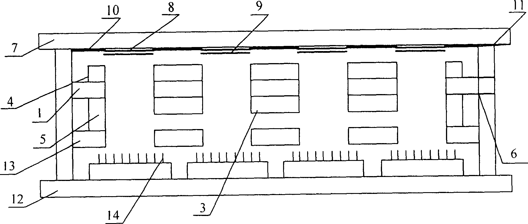 Carbon nano tube field emission panel display with focusing electrode structure and fabrication process thereof