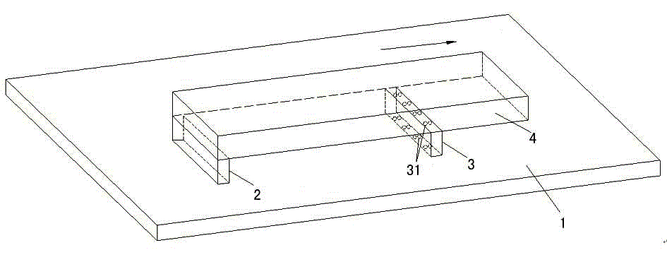 Testing device and method for measuring soil body fracture toughness by the aid of soil body self-weight