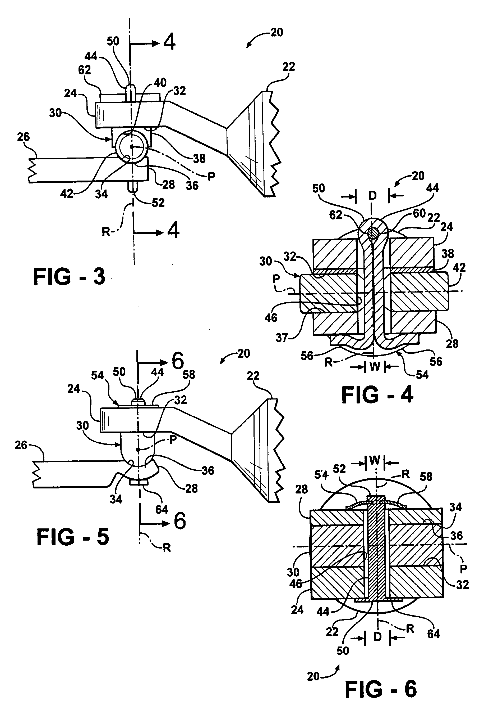 Shaft assembly with lash free bipot joint connection