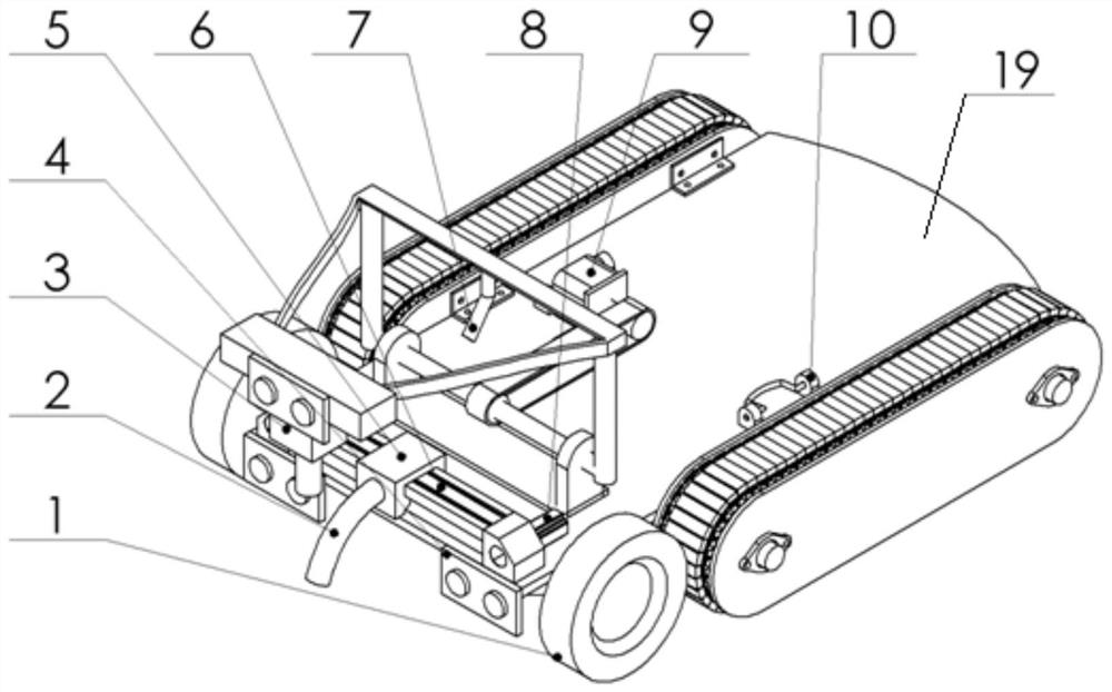 Wheel-track combined wall-climbing robot