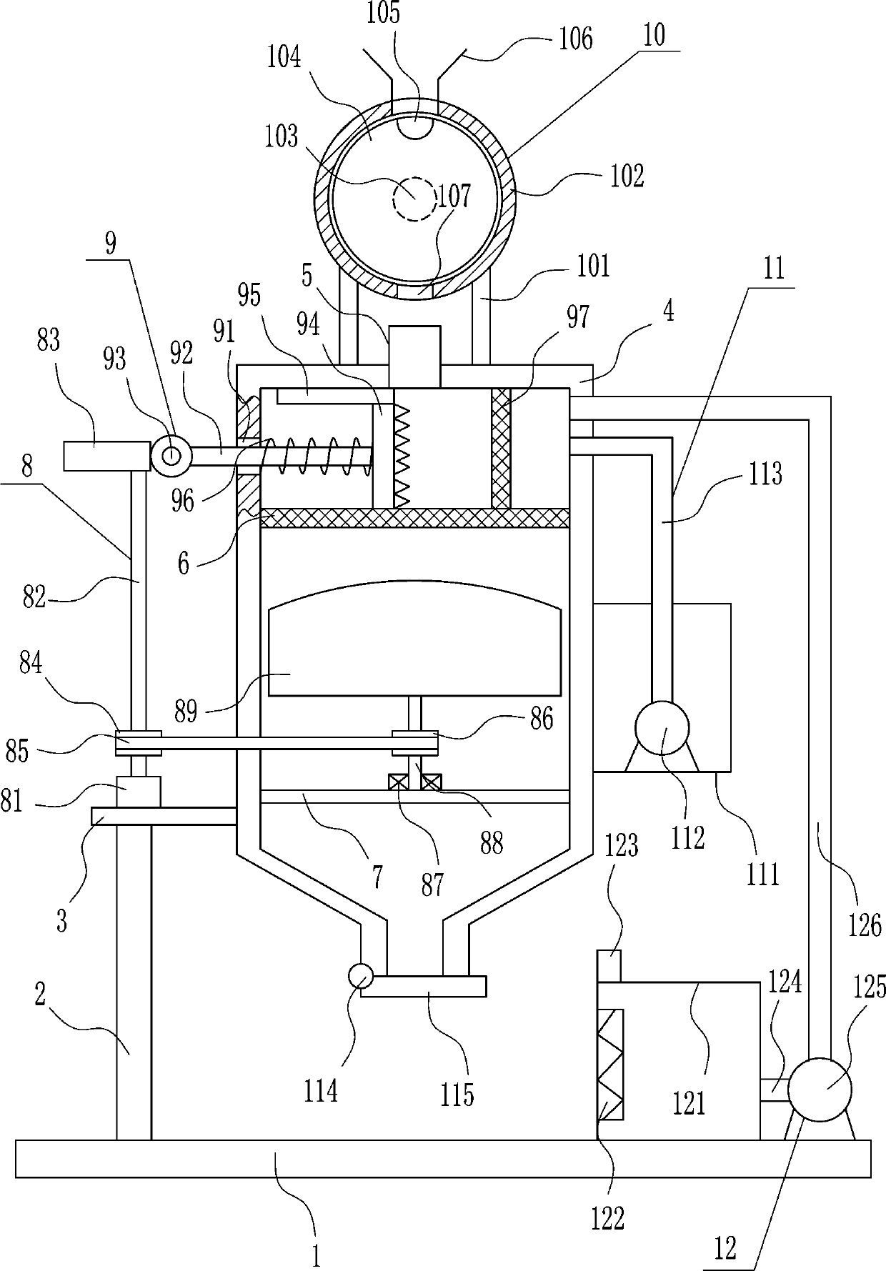 A crushing device for pediatric solid medicine