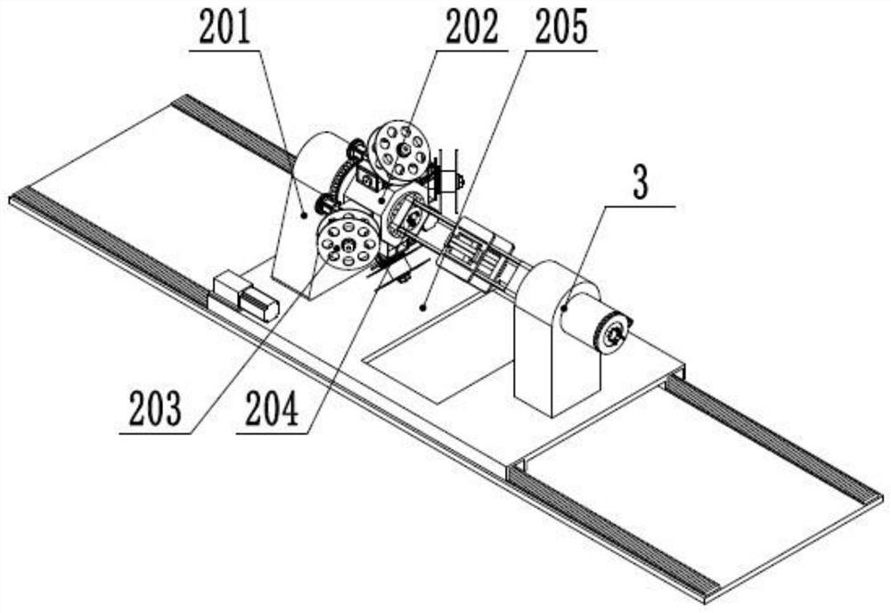 Composite plastic pipe production system and using method thereof