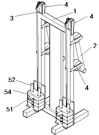 Device for exercising dorsal muscles, shoulder muscles and triceps brachii muscles