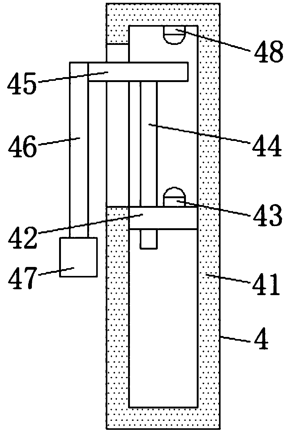 Coloring device with automatic feeding function and used for coloring horsehair brush bristles