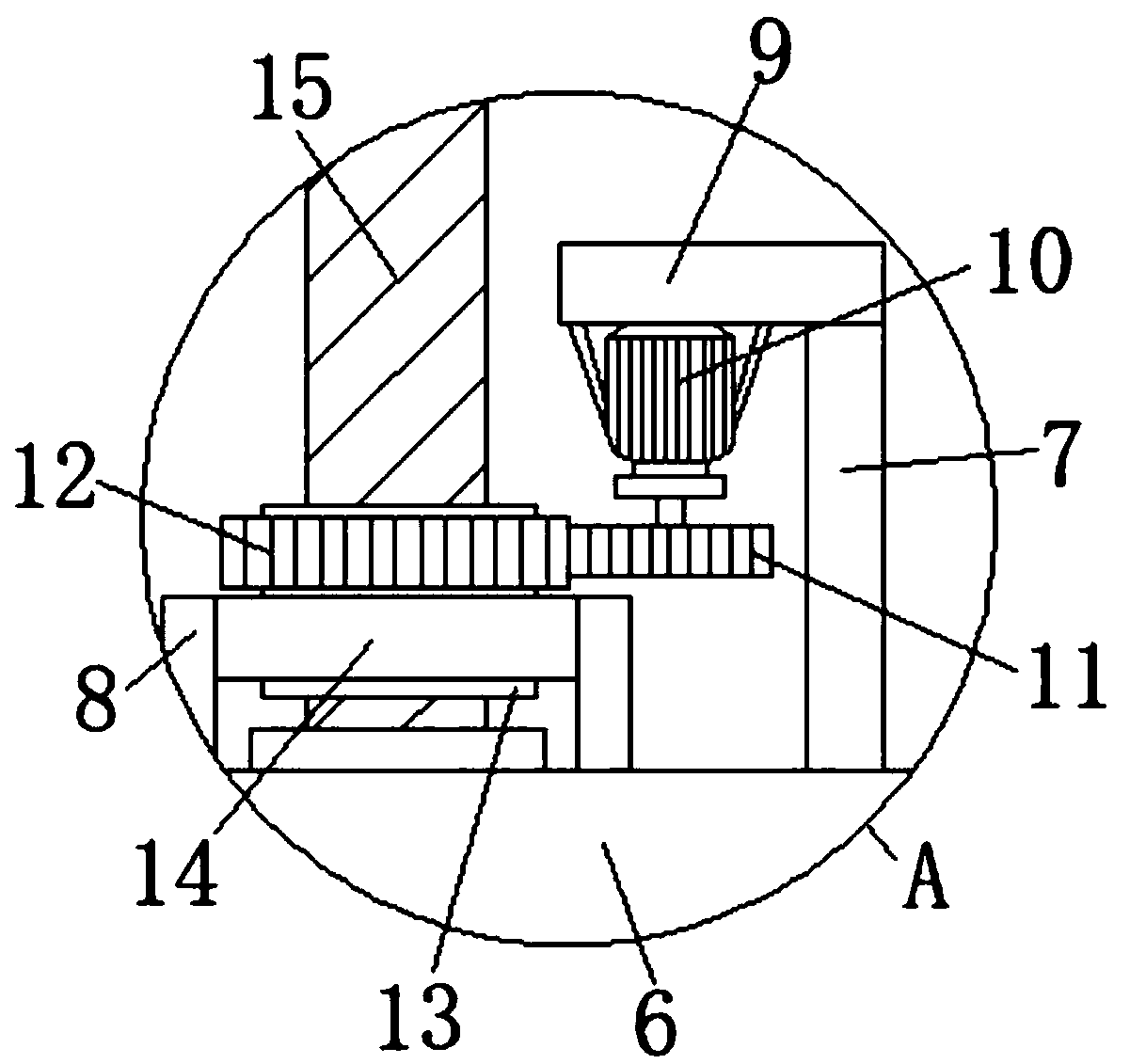 Coloring device with automatic feeding function and used for coloring horsehair brush bristles