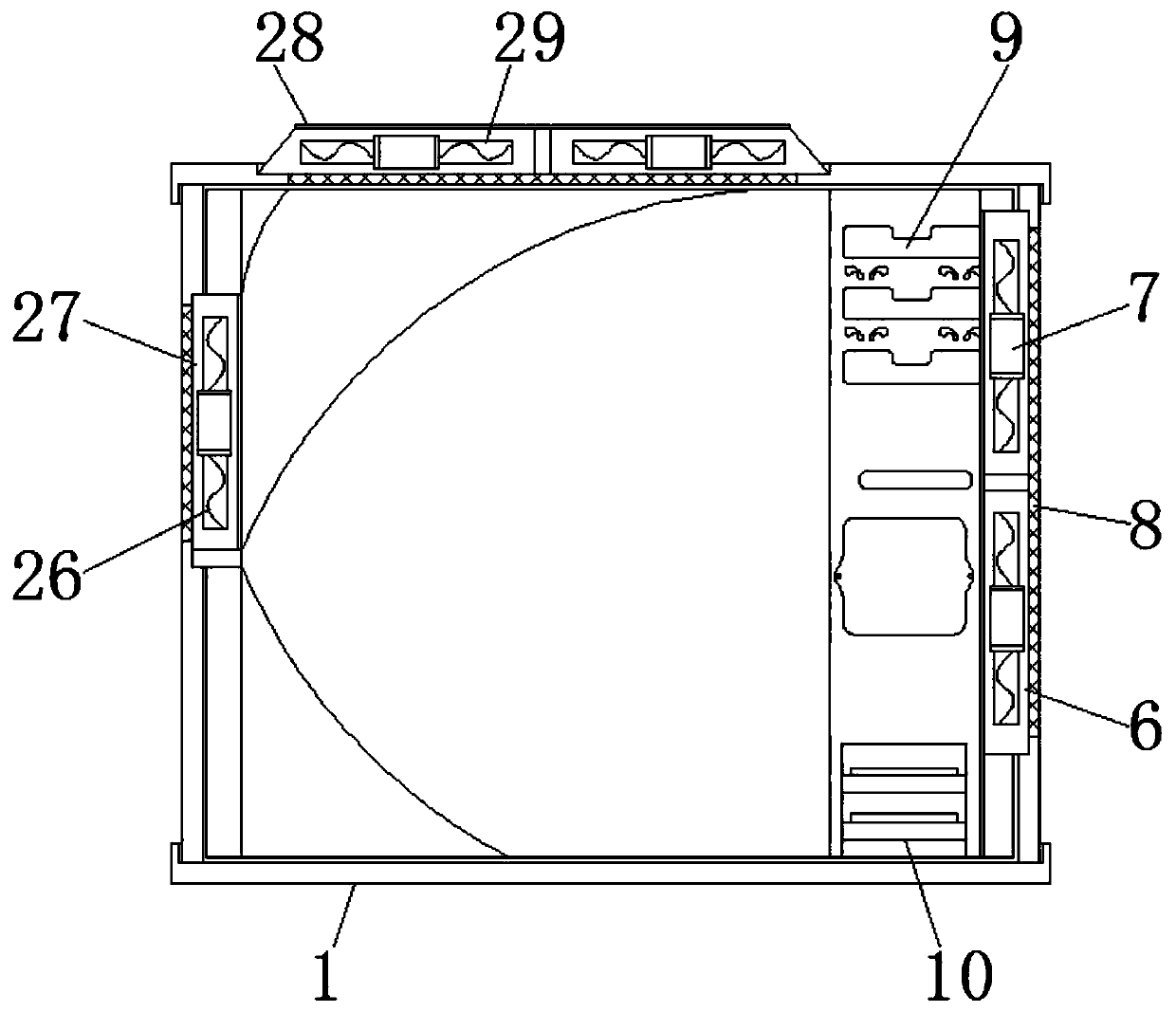 An air-cooling and water-cooling hybrid heat dissipation case