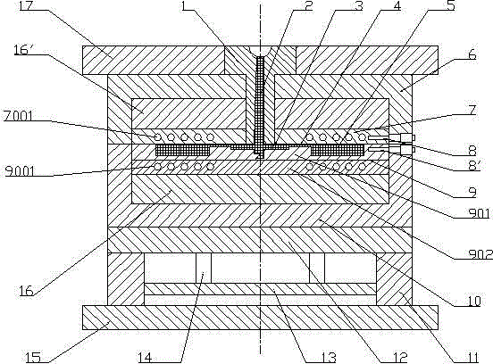 Steam heating type rapid heat cycle molding injection mold