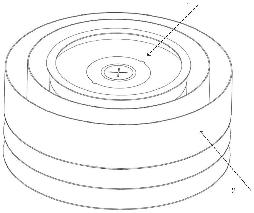 Novel choking coil center feed double-frequency circularly polarized GPS antenna