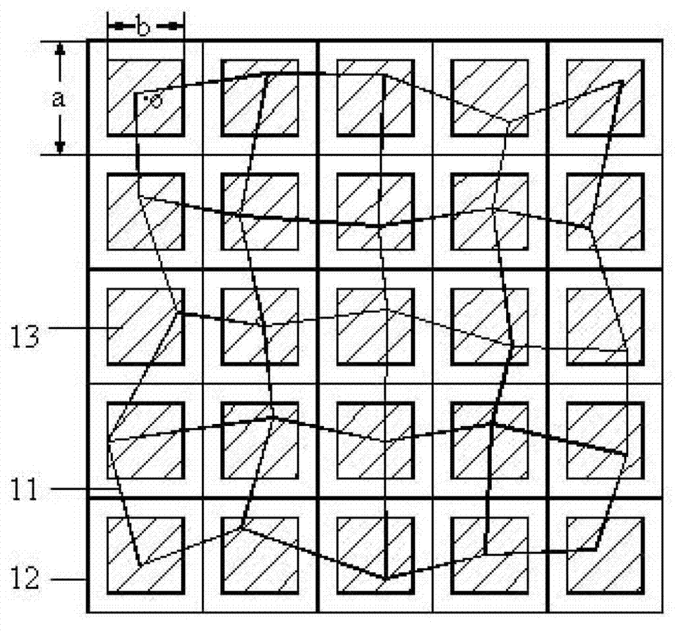 Random mesh design method of metal net conductive thin film, conductive film and manufacturing method of conductive film