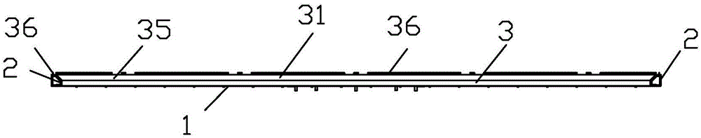 DLED liquid crystal display television backplane without hardware forming mould and preparation method thereof