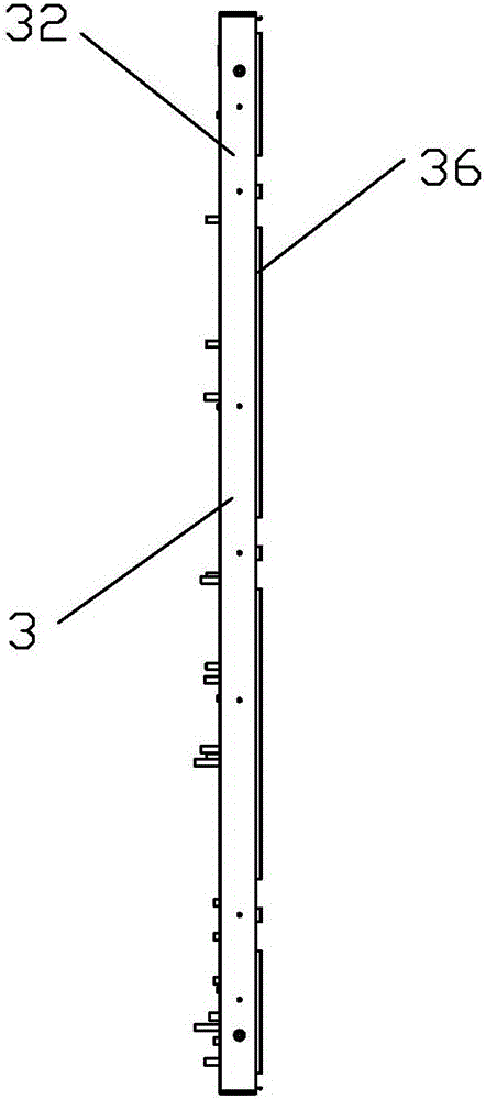 DLED liquid crystal display television backplane without hardware forming mould and preparation method thereof