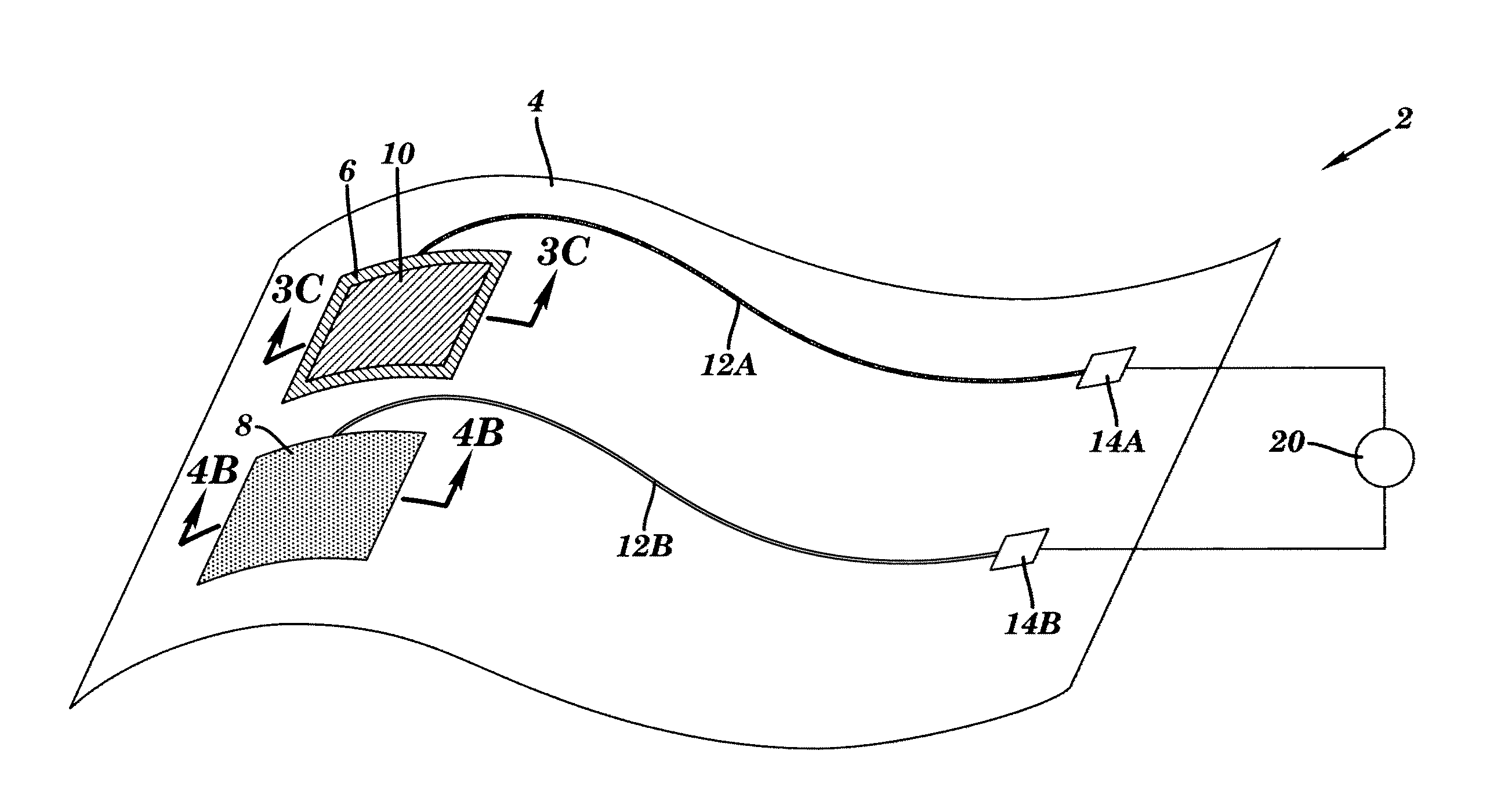 Device for sensing a target chemical and method of its making