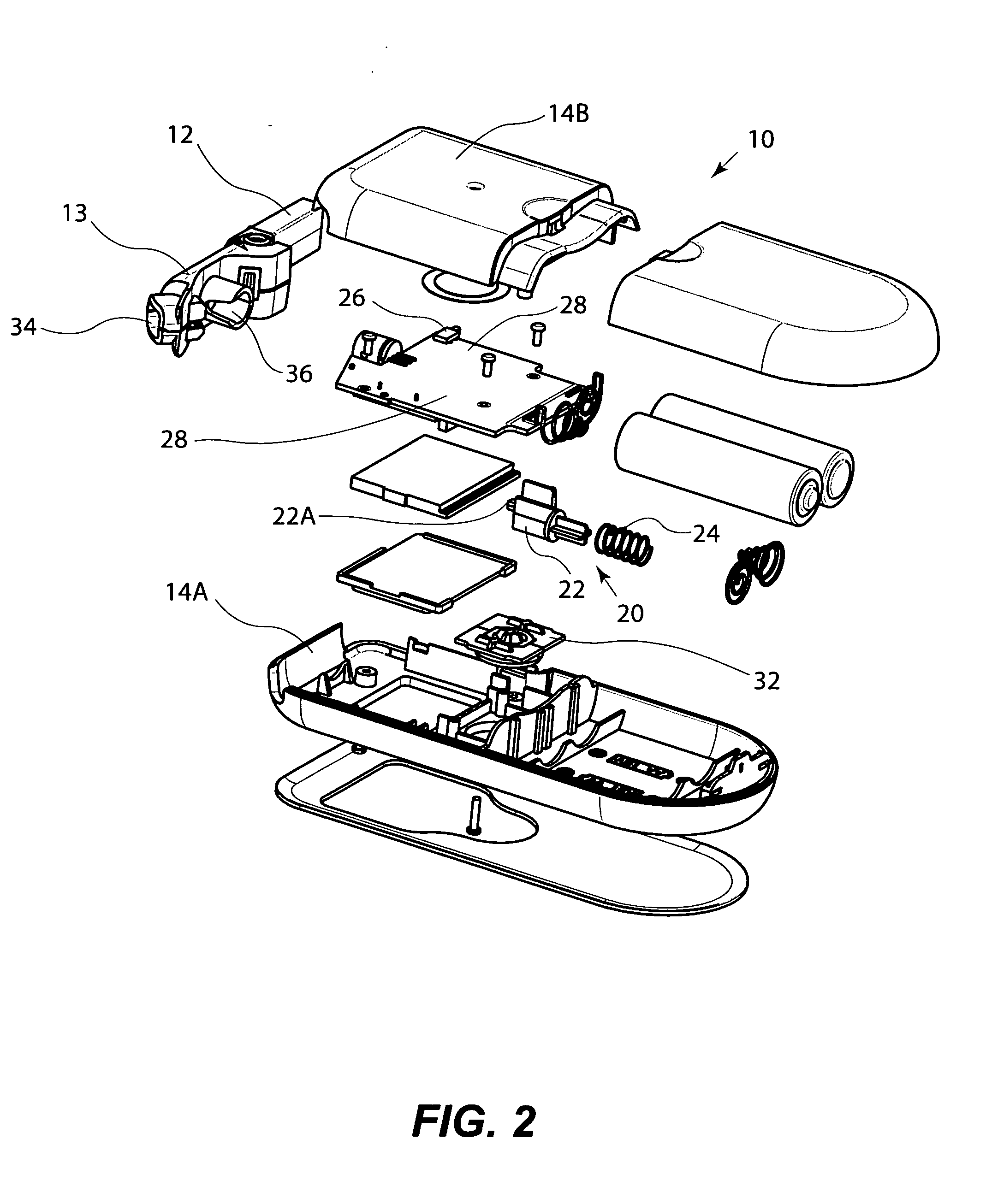 Breathalyzer having pivoted mouthpiece