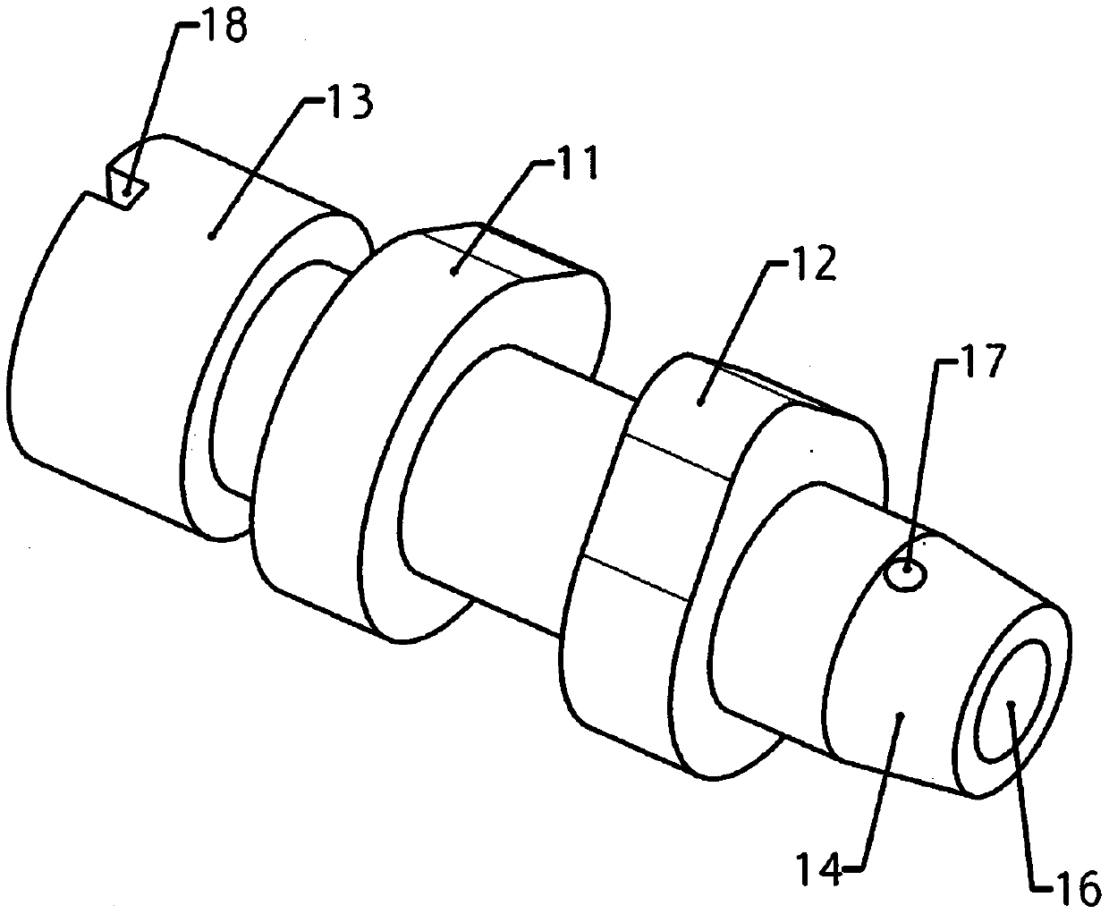 Assembled camshaft for engine