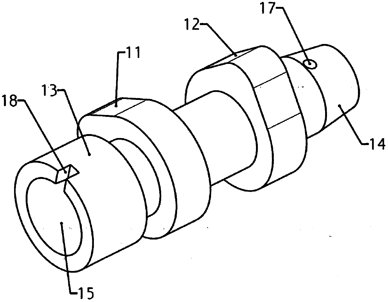 Assembled camshaft for engine