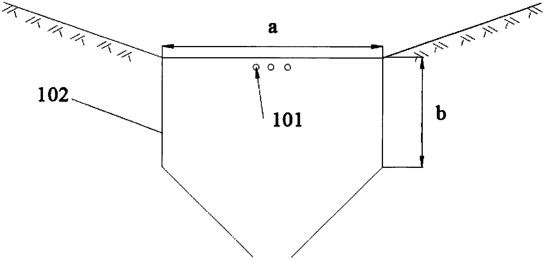 Planting method for mining collapse areas