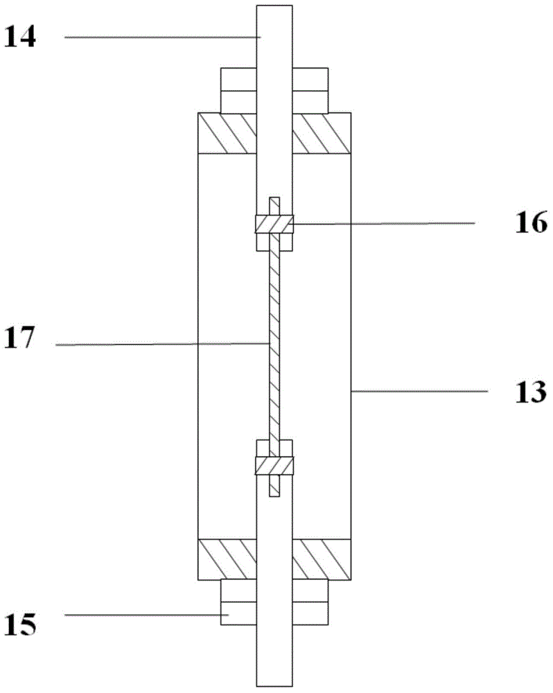 Experimental method for simulating stress corrosion of metal material under working conditions