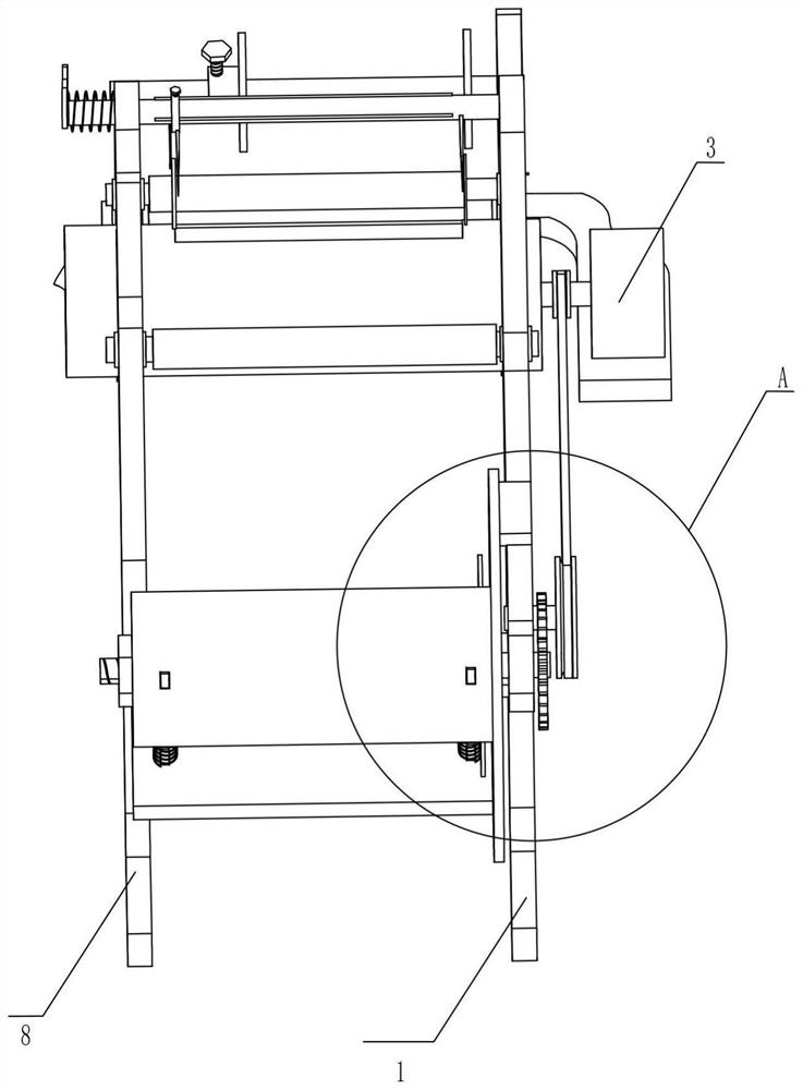 Rewinding edge thread head shearing machinery for processing