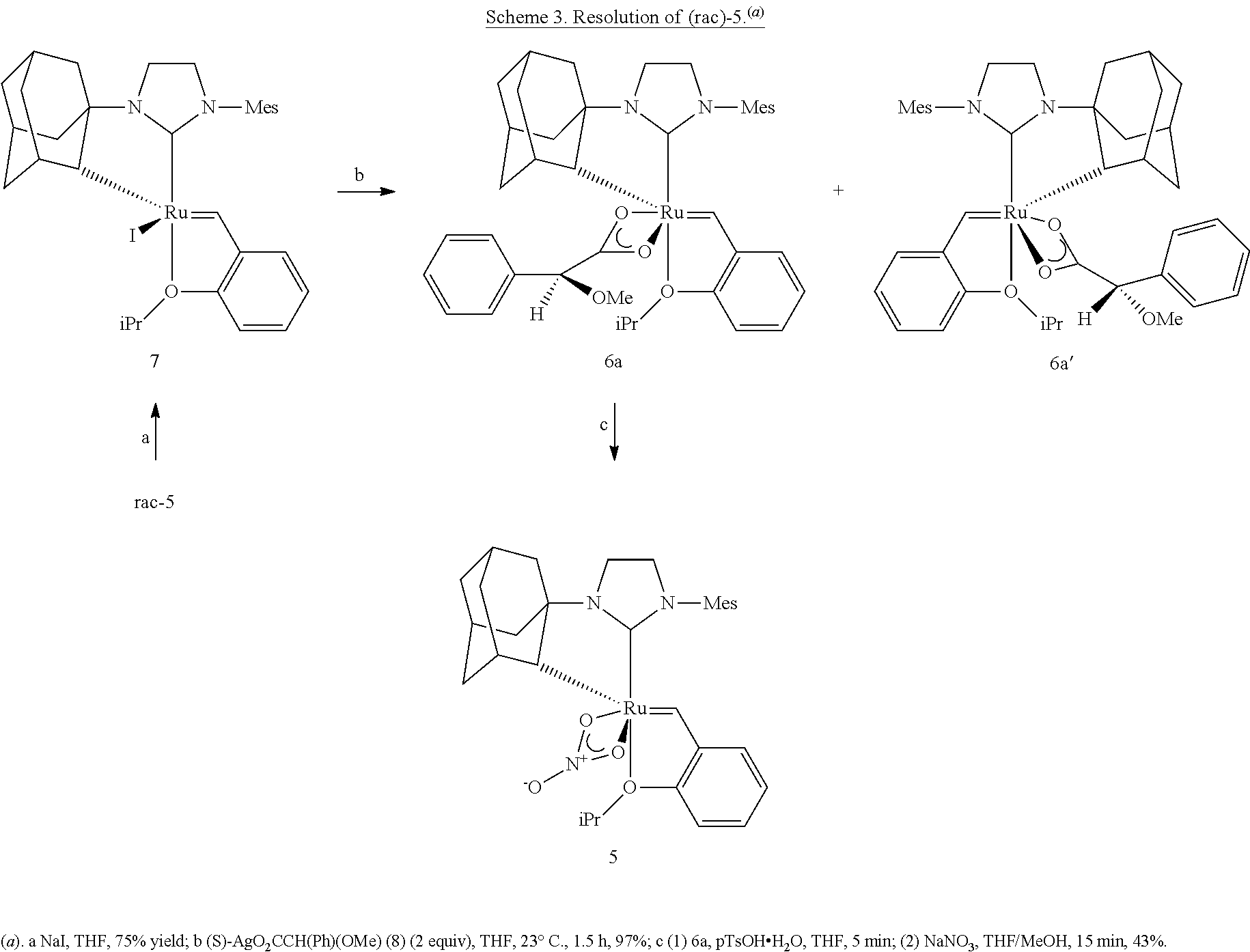 Selective olefin metathesis with cyclometalated ruthenium complexes