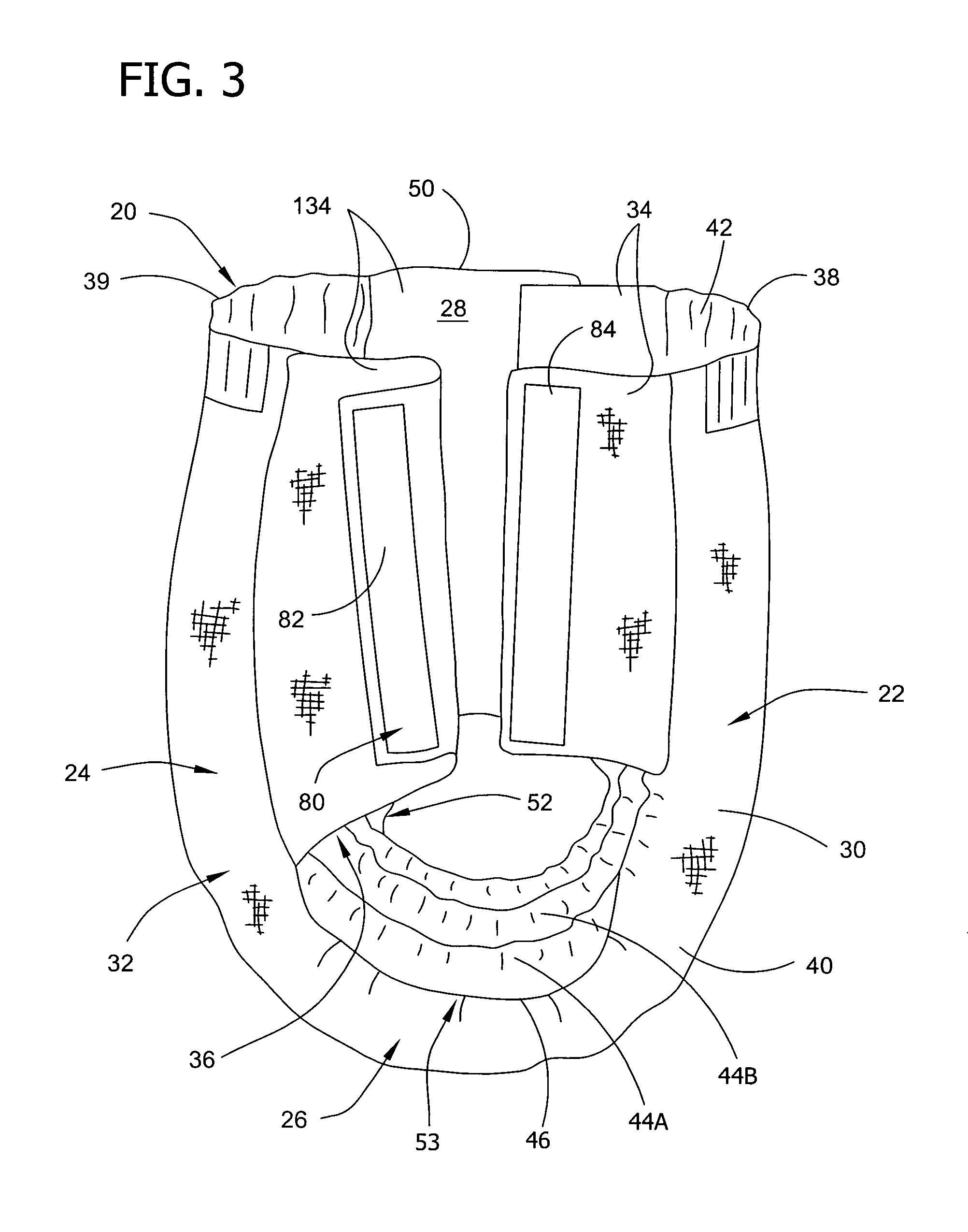 Toilet training article containing a foaming agent