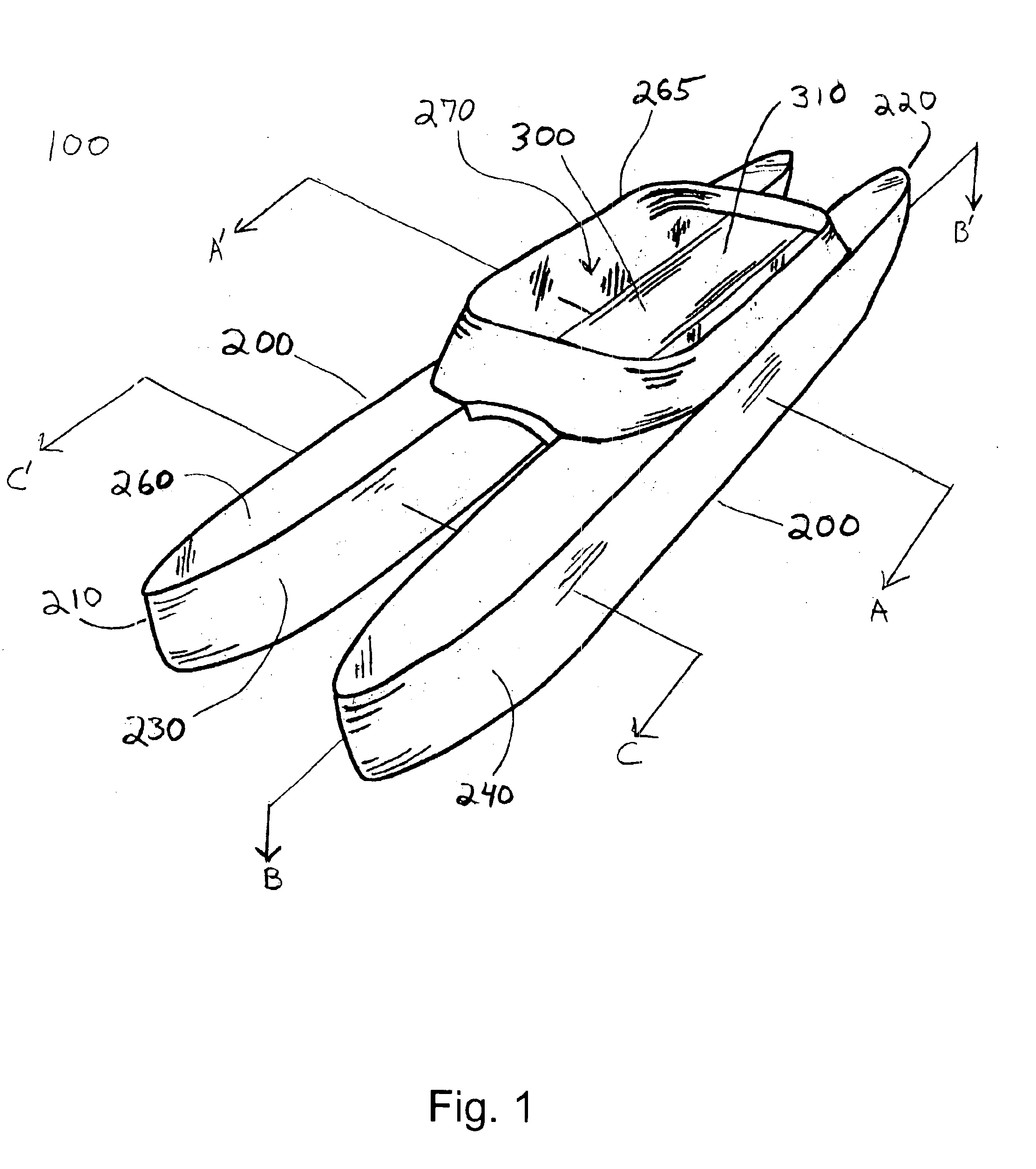 Twin hull personal watercraft