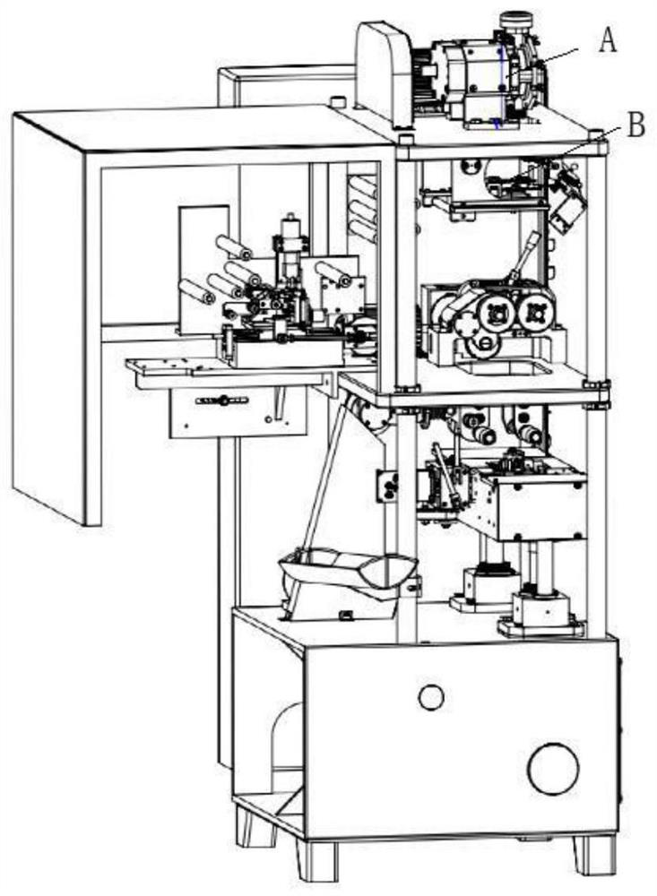 High-speed easy-to-tear vertical filling and binding machine