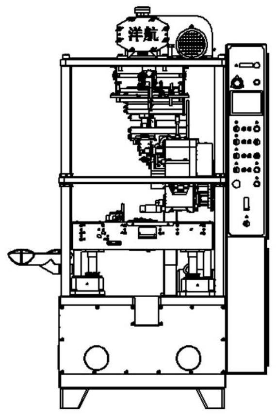 High-speed easy-to-tear vertical filling and binding machine