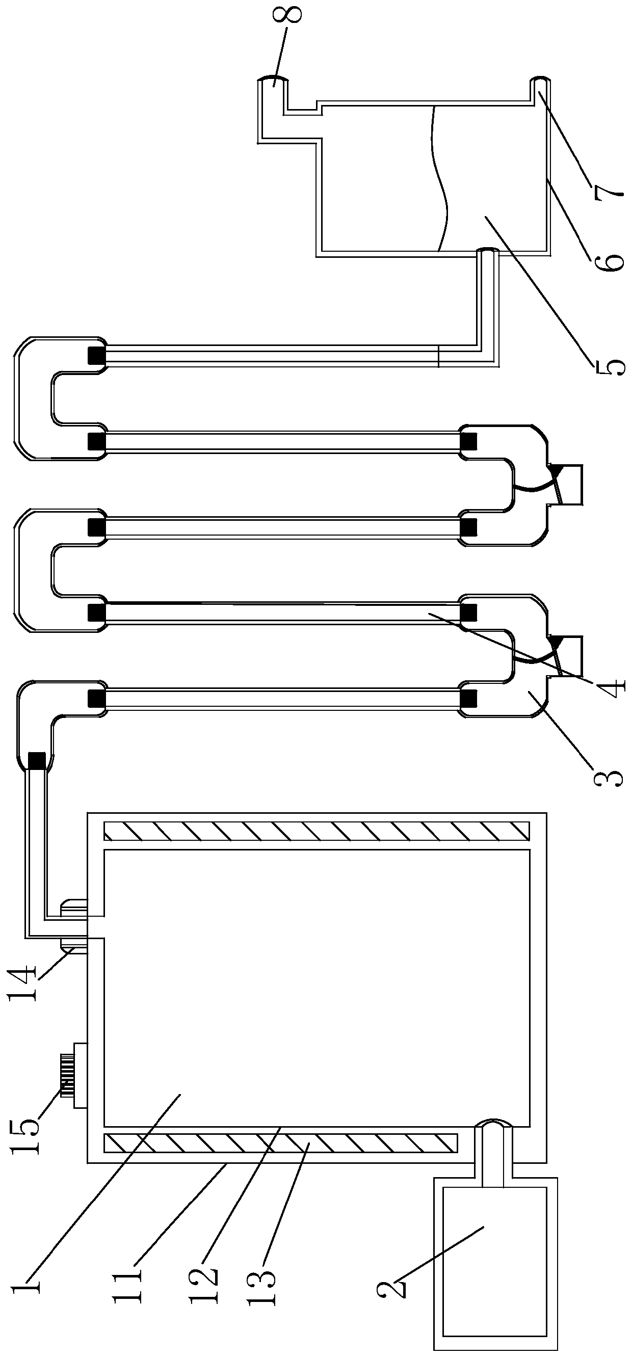 High-ferric polymetallic zinc ore smelting furnace