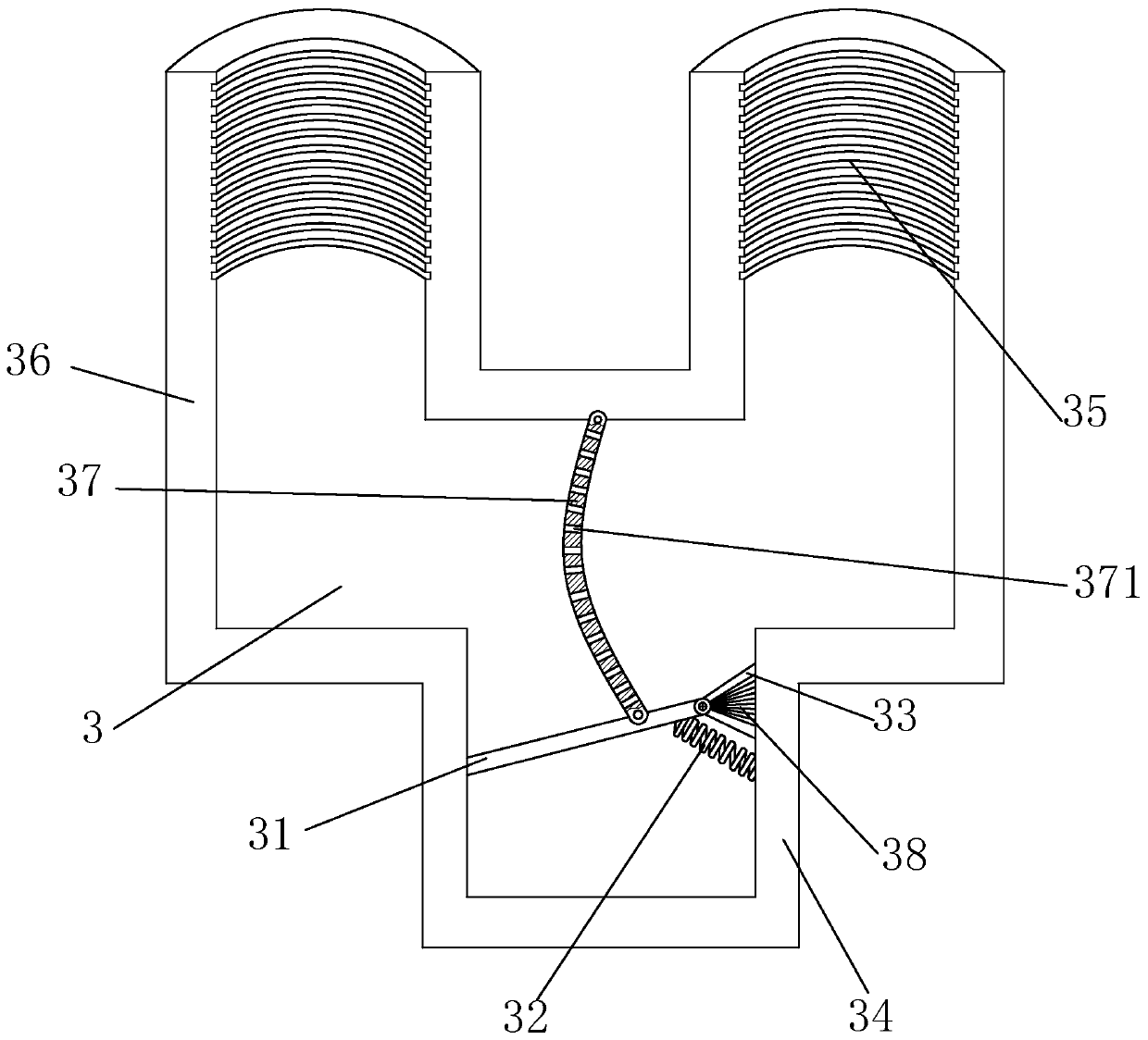 High-ferric polymetallic zinc ore smelting furnace