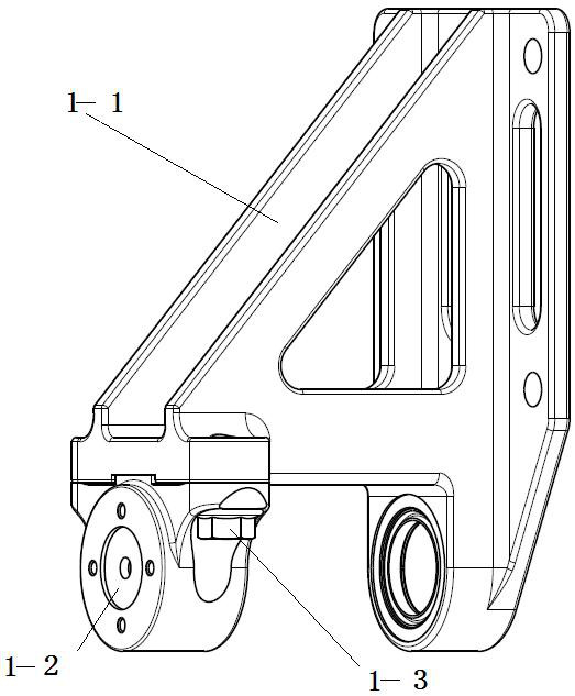 A hub motor trailing arm suspension