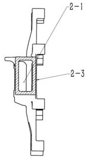 A hub motor trailing arm suspension