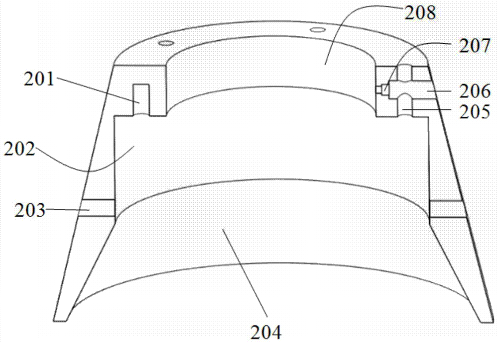 A connection device for an offshore test string release system