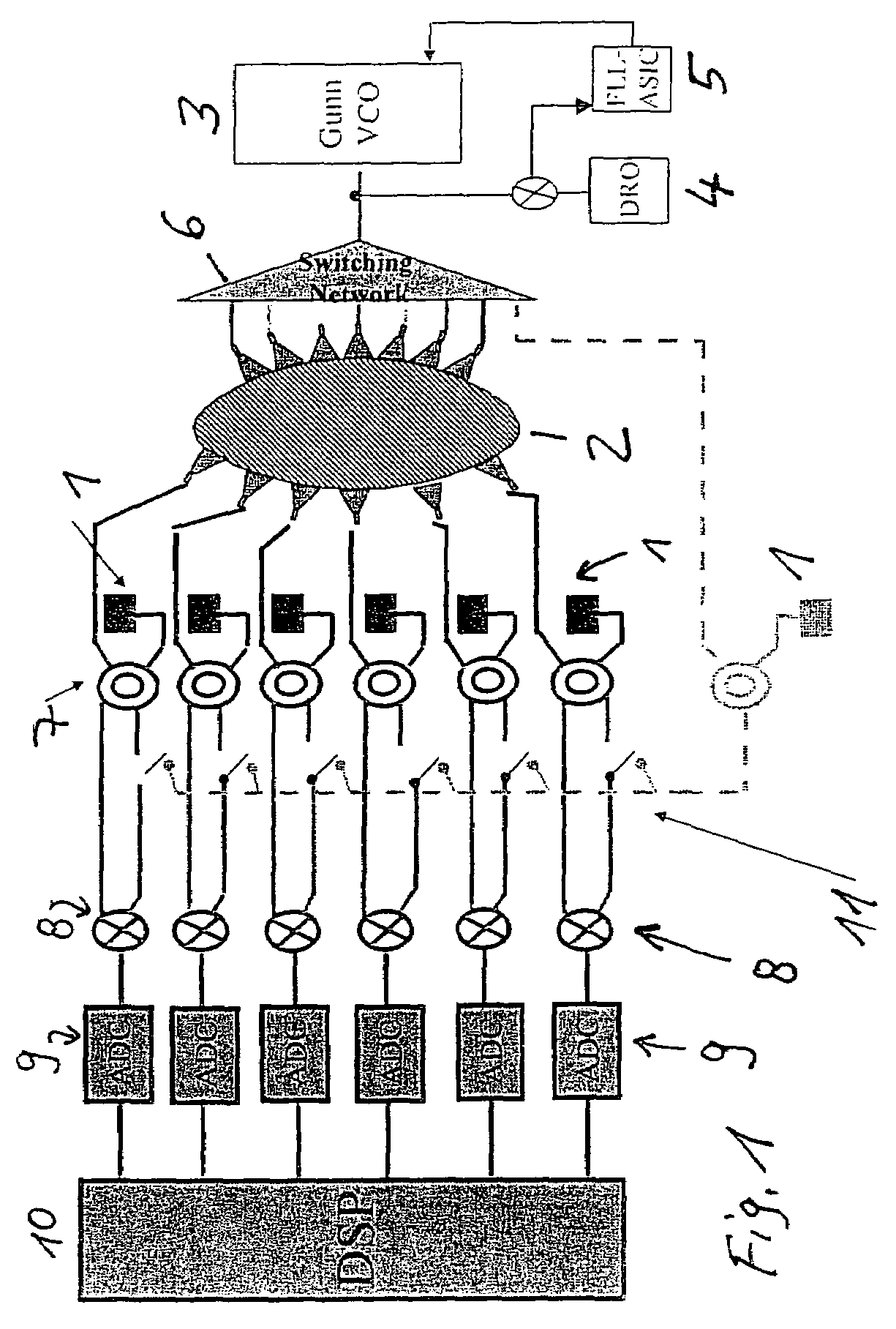 Angle-scanning radar system