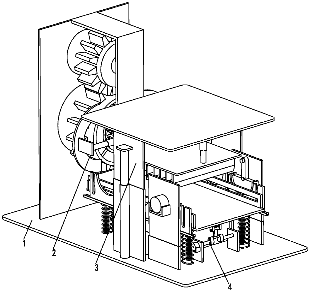 A plastic film processing production line and its production and processing method