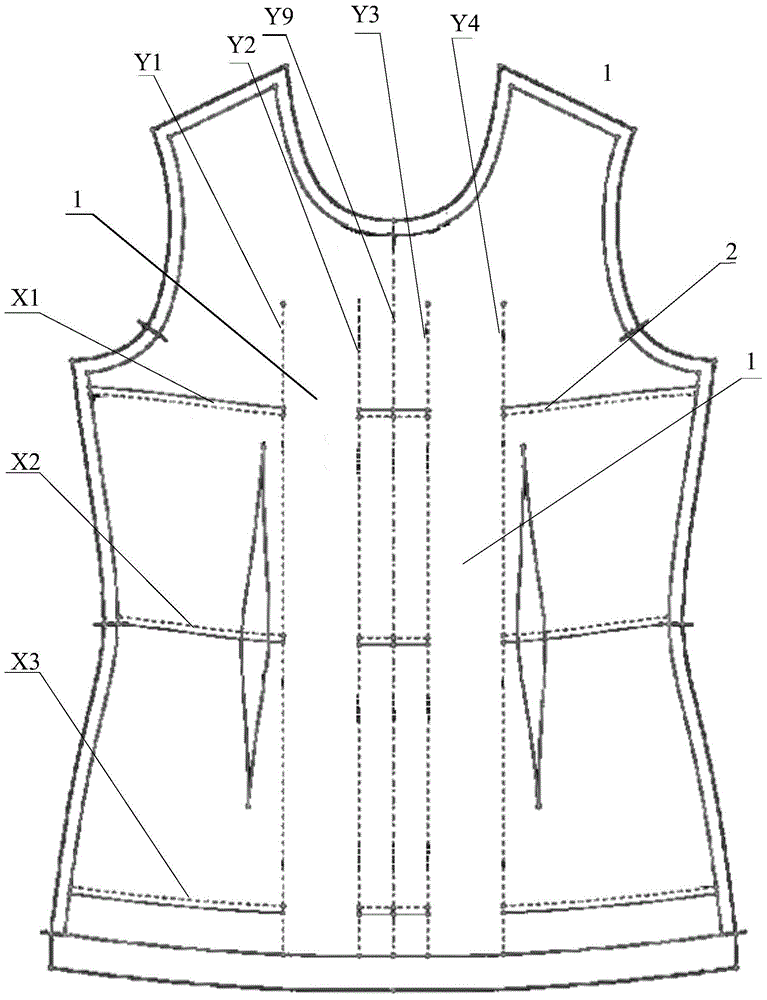 Three-dimensional body measuring garment