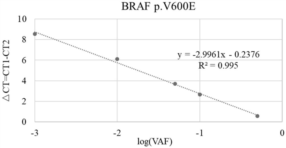 Primer set, kit and method for detecting braf gene mutation