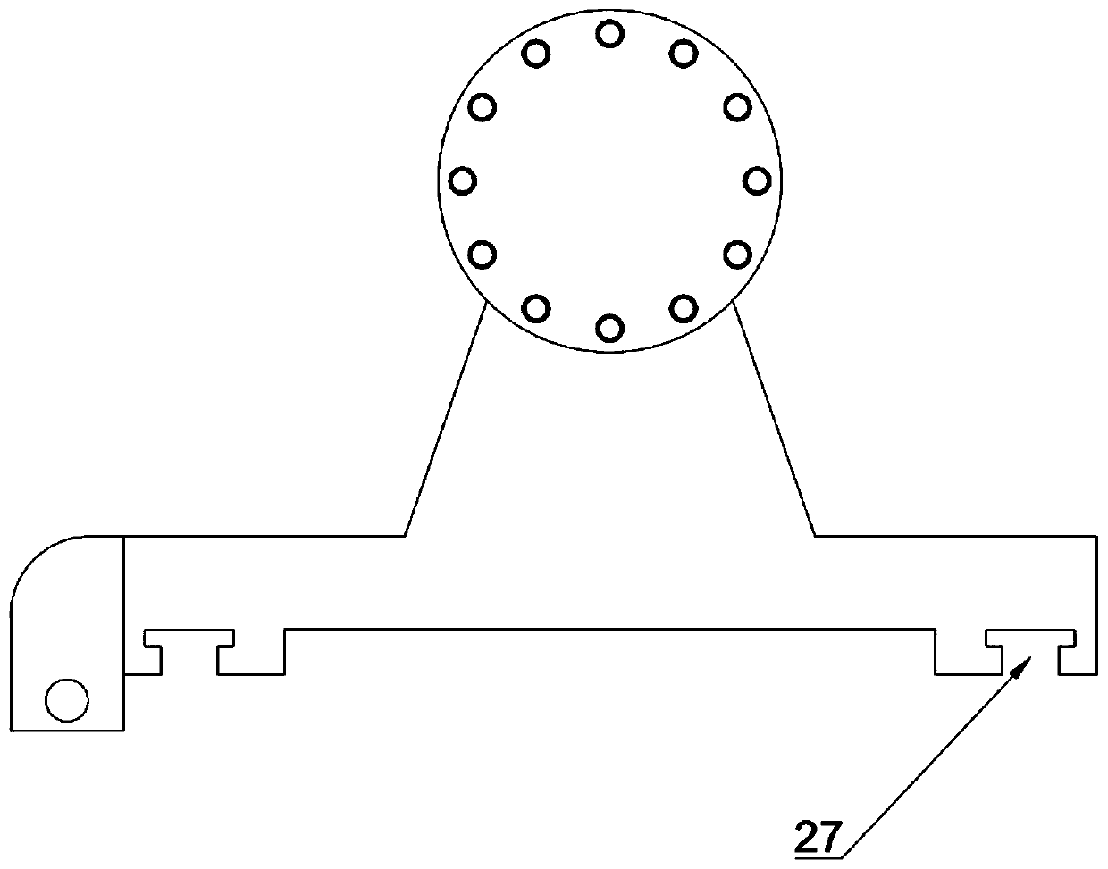 Automatic paint spraying device of wind power generation tower