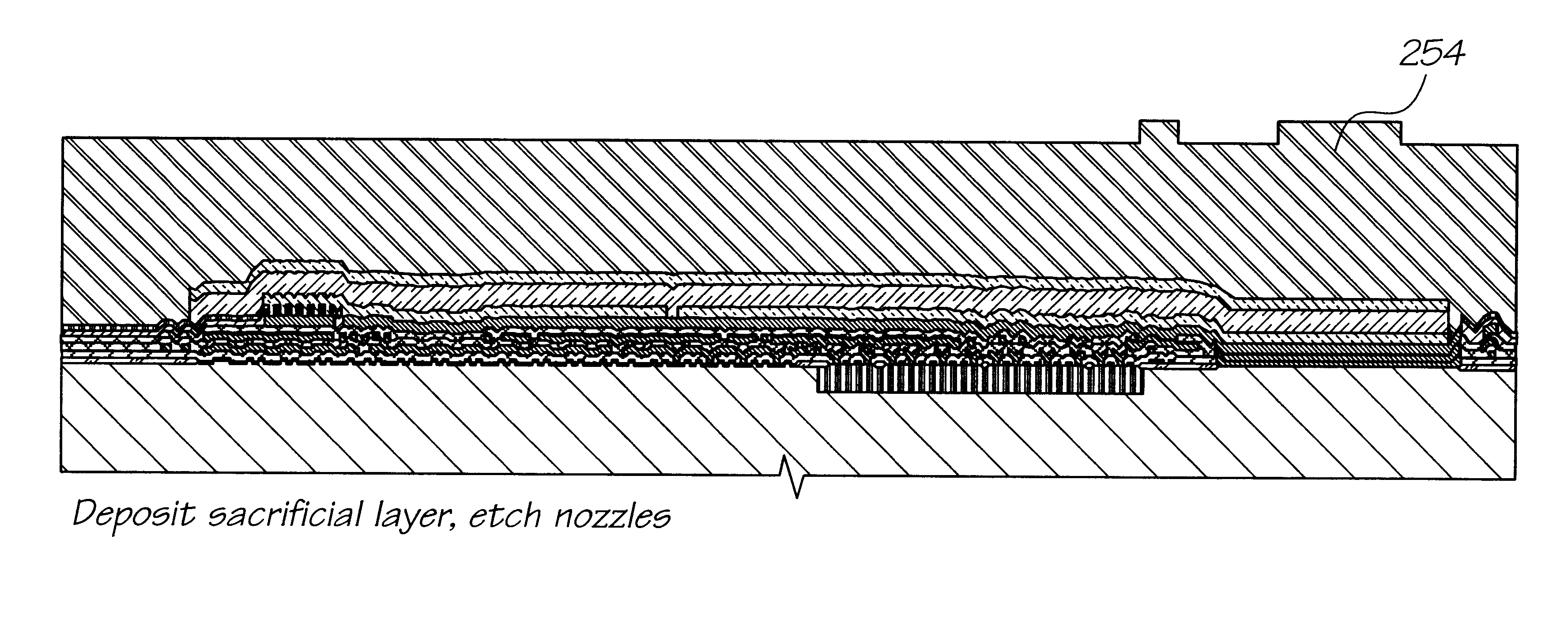 Inkjet printhead having a self aligned nozzle