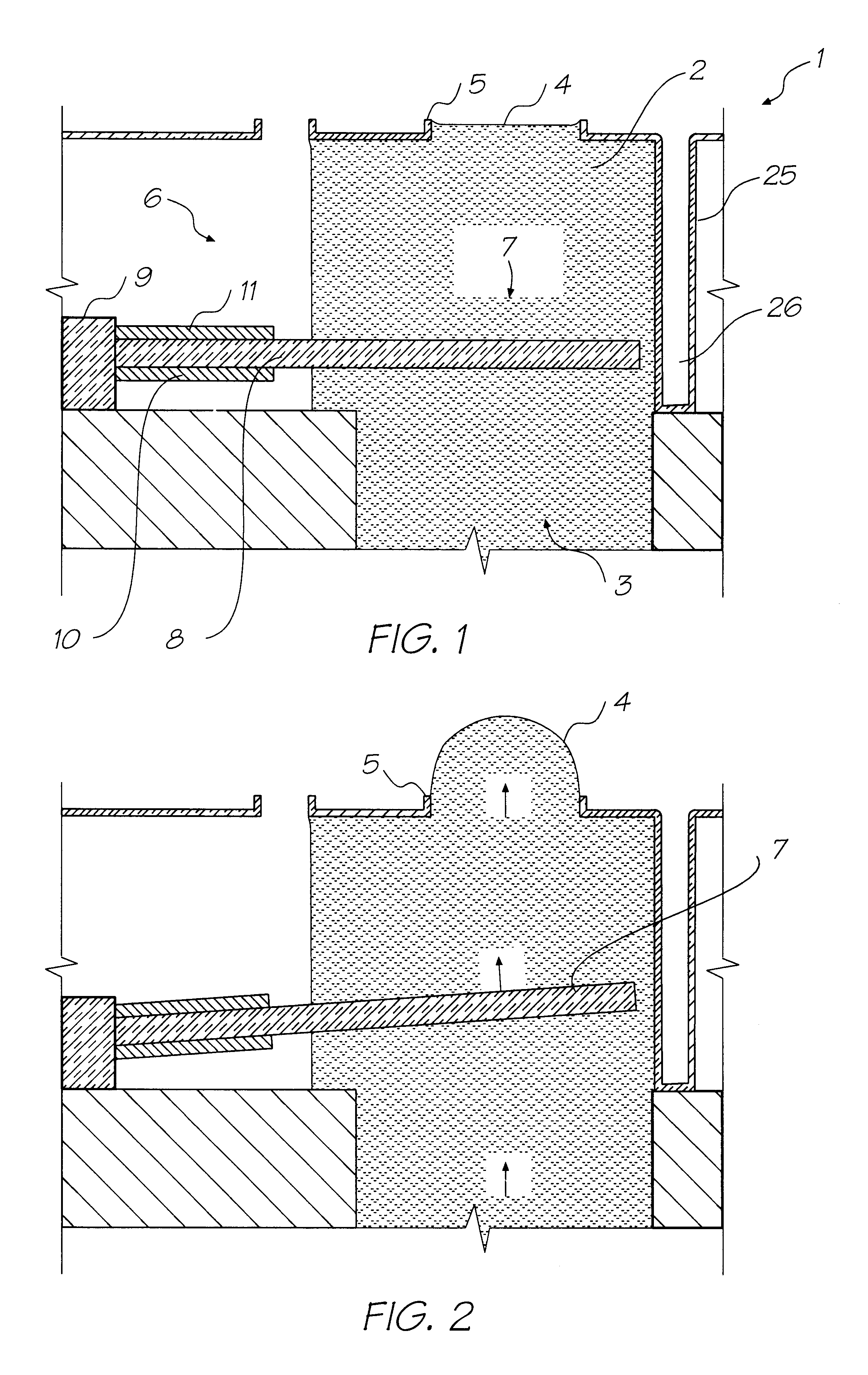 Inkjet printhead having a self aligned nozzle