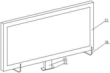 Computer display capable of storing goods