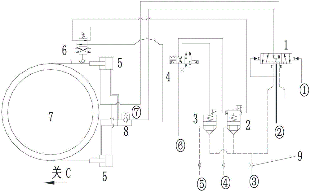 Working condition control device in pump turbine speed adjusting system and control method of working condition control device