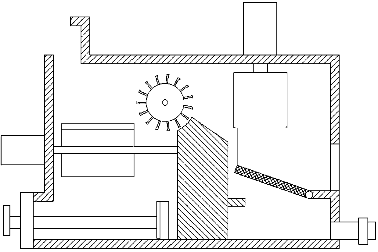 Deironing water separation device used for garbage disposal