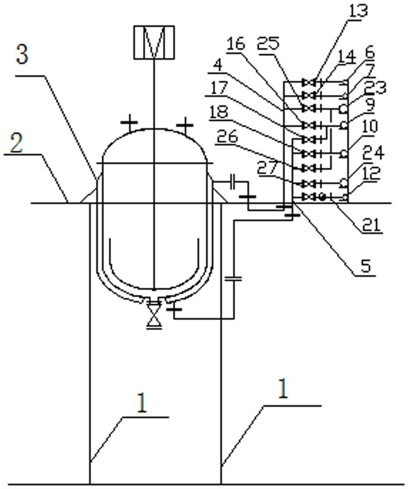 A method for arranging reactor steam drum and related pipelines