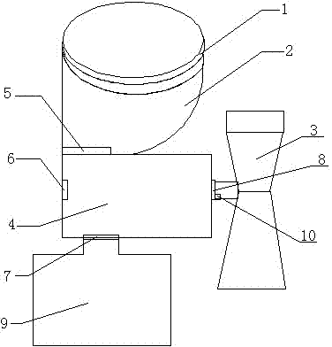 Suction-exhaust drying recovering device for train toilet