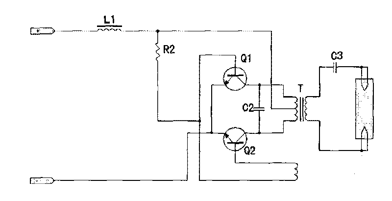 Solar direct current (DC) lamp circuit