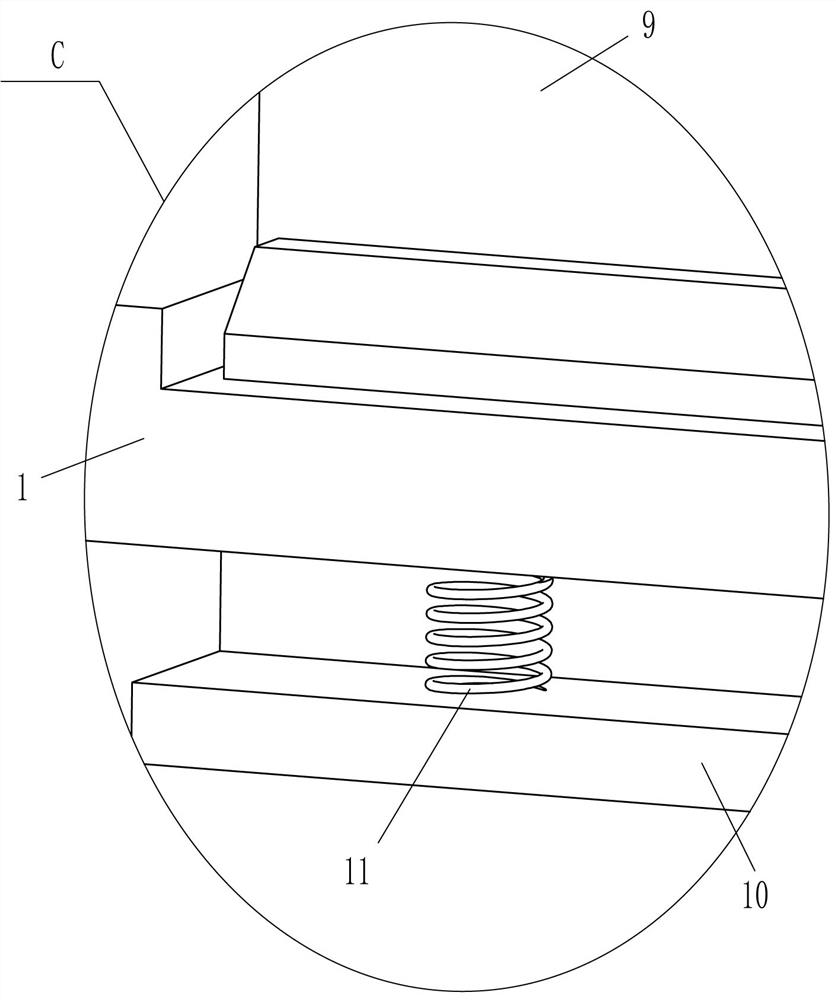 Plate punching and grinding device for intelligent manufacturing