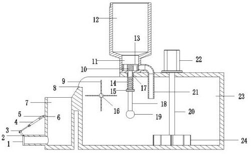 Flotation separation device for preparing boric acid from boron ore